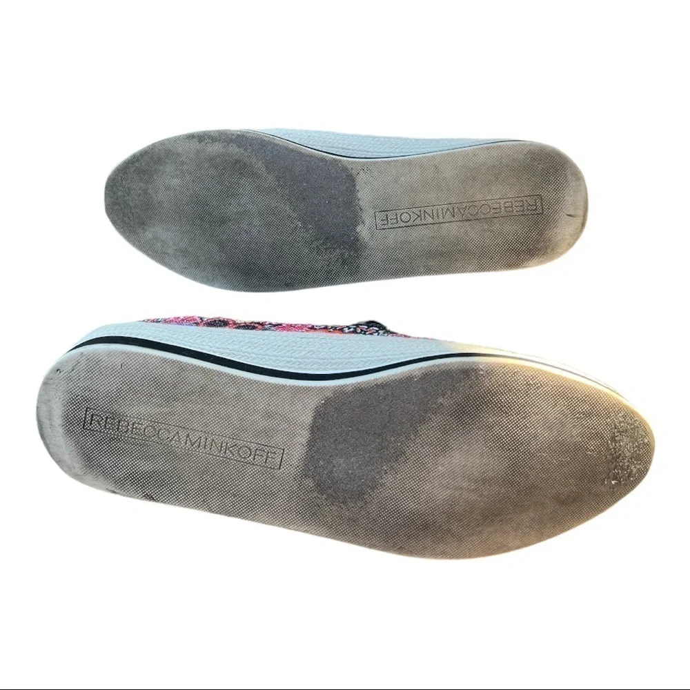 Rebecca Minkoff Sisa Shoes Size 9.5‎ Canvas Floral Slip On Loafers.